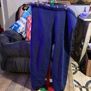 Discus Athletic LPants Blue large heavy weight USA  50% cotton 50% polyester